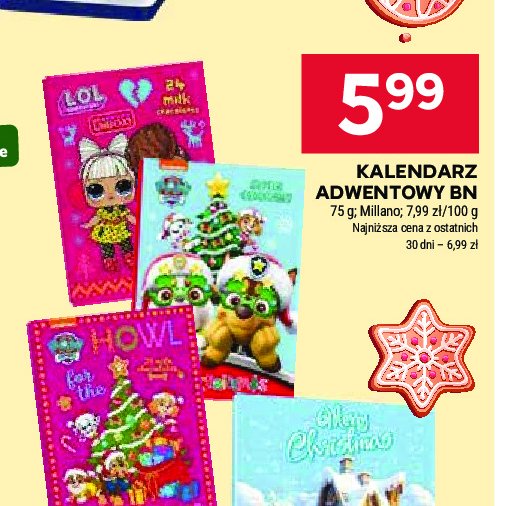 Kalendarz adwentowy lol Milano zone promocja w Stokrotka