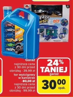 Tor wyścigowy w kanistrze Carrefour promocja w Carrefour