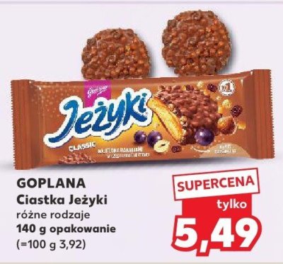 Ciastka Jeżyki różne rodzaje Goplana promocja w Kaufland
