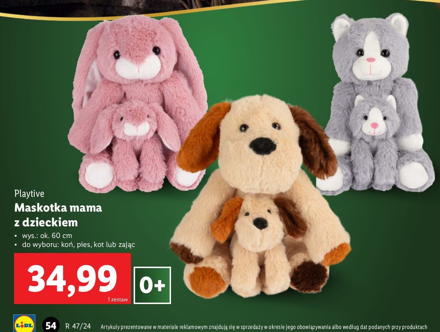 Maskotka mama z dzieckiem kot Playtive promocja