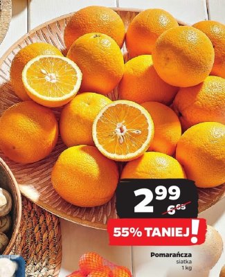 Pomarańcza siatka promocja w Netto