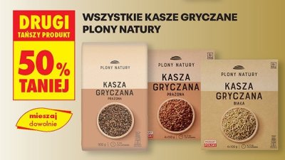 Kasza gryczana Plony Natury promocja w Biedronka