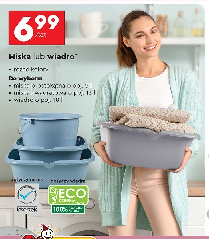 Wiadro z wylewką 10 l promocja w Biedronka