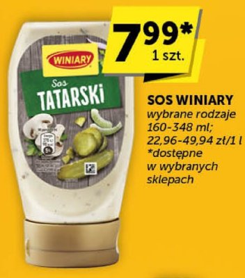 Sos Winiary tatarski promocja w Euro Sklep