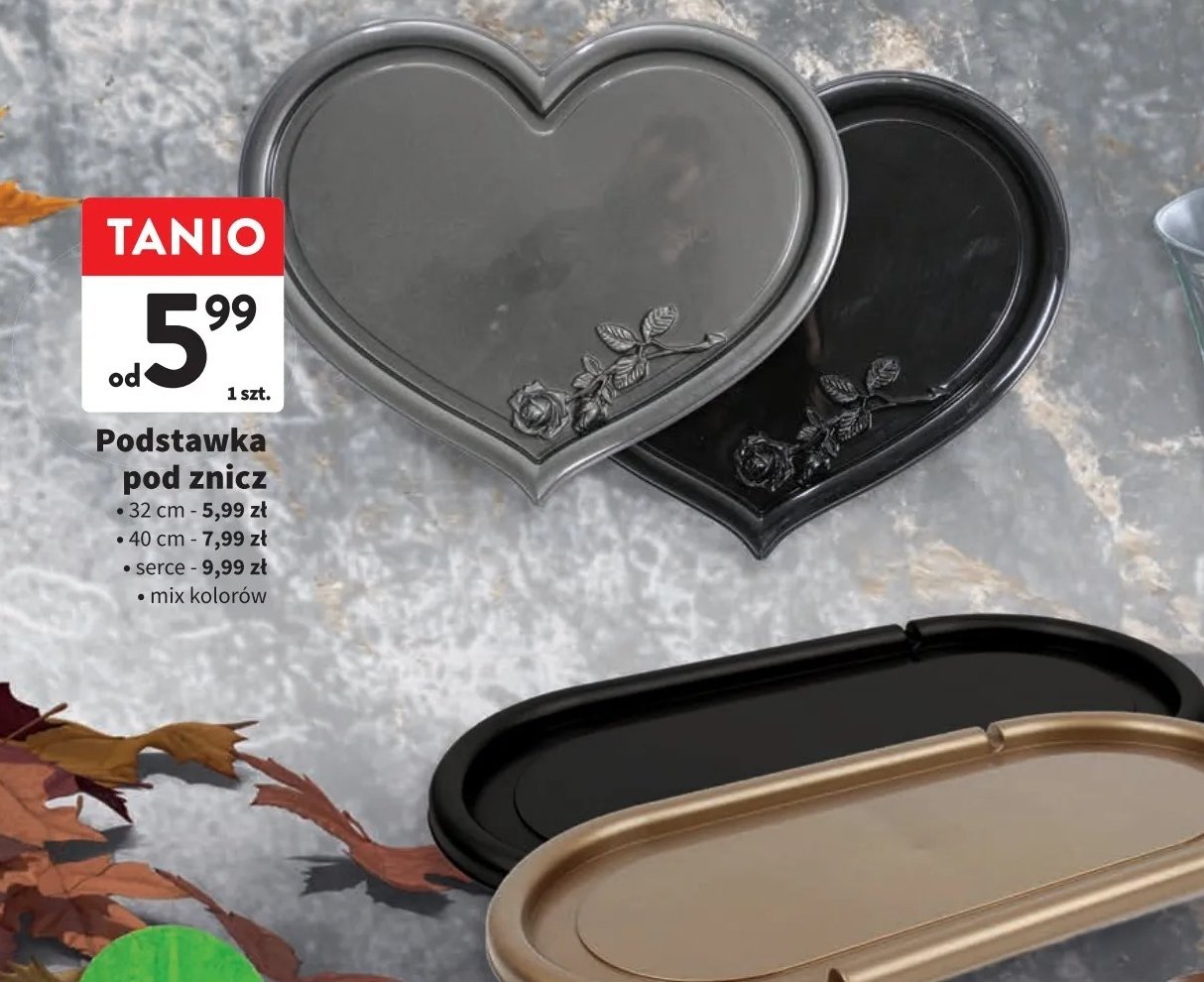 Podstawka pod znicz 40 cm promocja w Intermarche