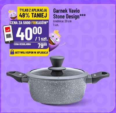 Garnek Vavio Stone Design promocja w POLOmarket