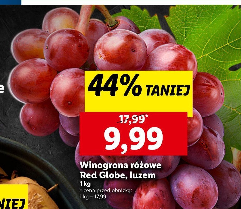 Winogrona r贸偶owe red globe promocja