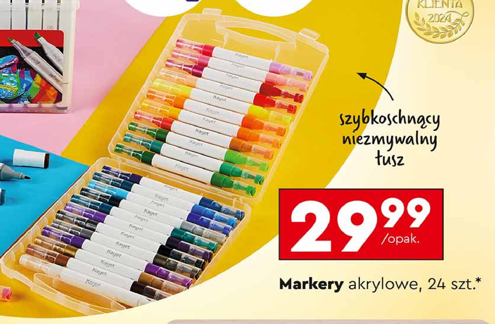 Markery akrylowe Kayet promocja w Biedronka
