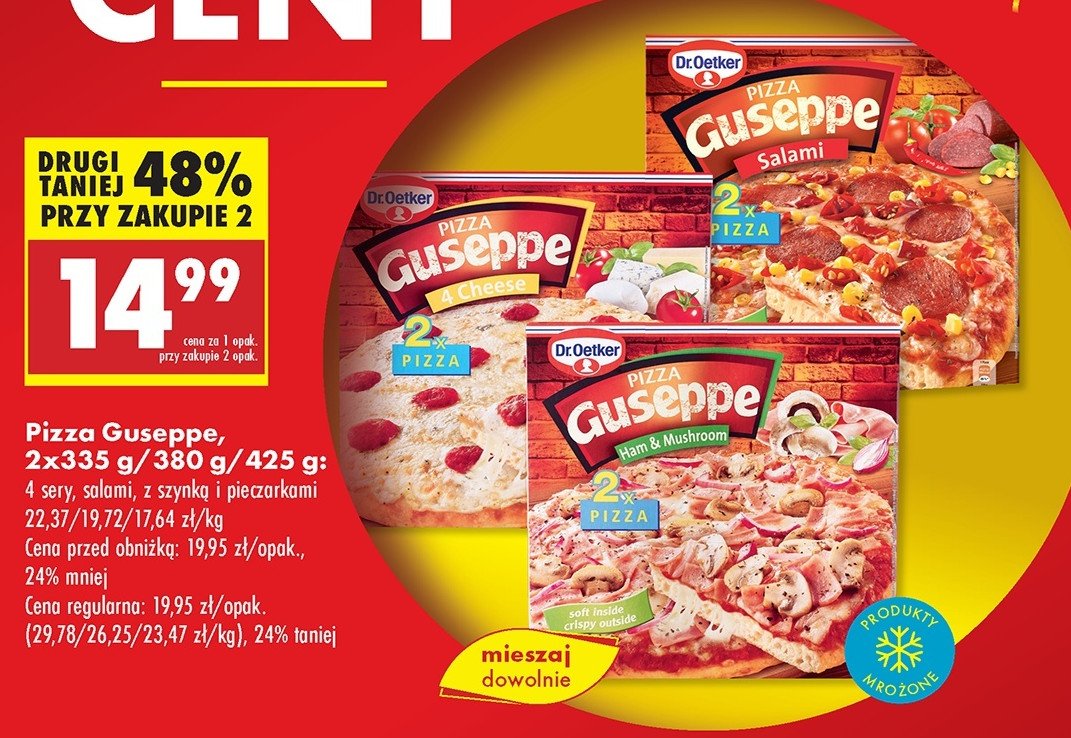 Pizza Guseppe 4 sery promocja