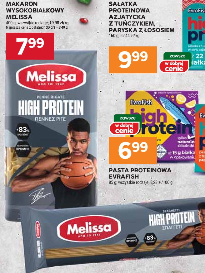 Makaron spaghetti high protein Melissa promocja