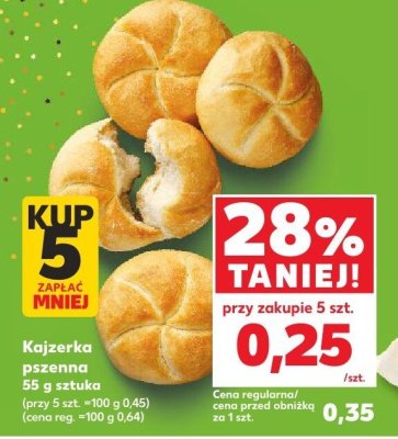 Kajzerka pszenna Kaufland promocja w Kaufland