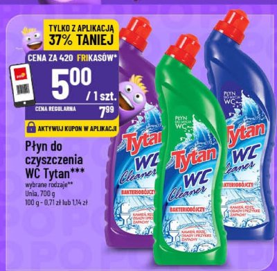 Płyn do czyszczenia WC Tytan promocja w POLOmarket