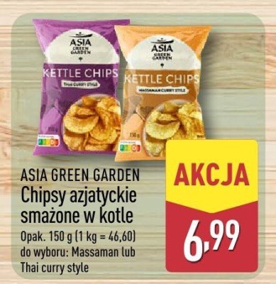 Chipsy azjatyckie smażone w kotle thai curry style promocja w Aldi
