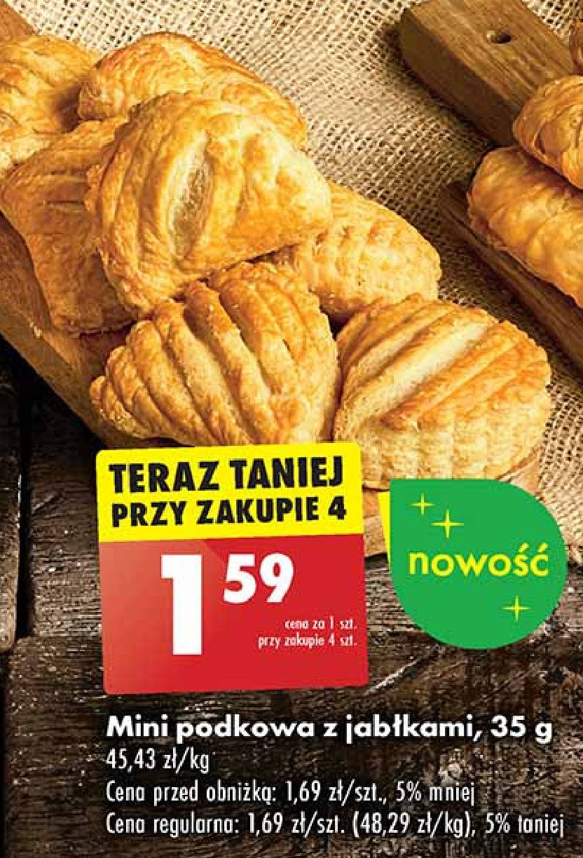 Podkowa z jabłkami mini promocja w Biedronka