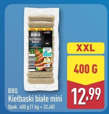 Kiełbaski białe mini  promocja w Aldi