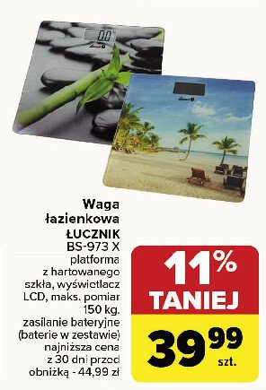 Waga bs973w9 widok plaża Łucznik promocja w Carrefour