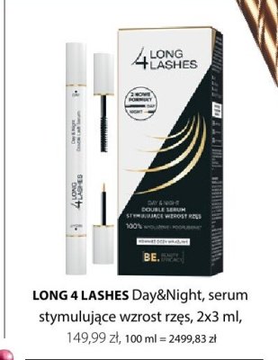 Serum stymulujące wzrost rzęs Day&Night LONG 4 LASHES promocja w Hebe