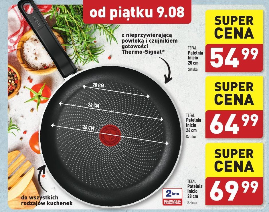 Patelnia inicio 20 cm Tefal promocja