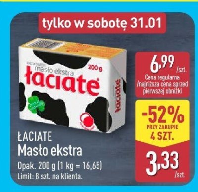 Masło ekstra promocja w Aldi