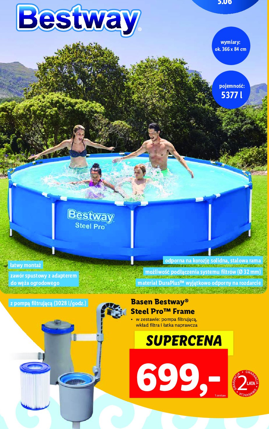 Basen steel pro frame pool Bestway promocja