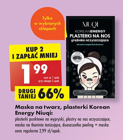 Rytuał oczyszczający peeling + maska Niuqi korean energy promocja