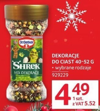 Dekoracje do ciast Shrek 40-52 g promocja w Selgros