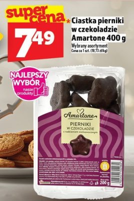 Ciastka pierniki w czekoladzie Amartone 400 g promocja w TOPAZ