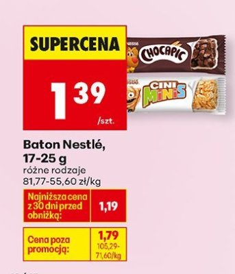 Baton Nestlé, 47-52 g różne rodzaje promocja w Biedronka