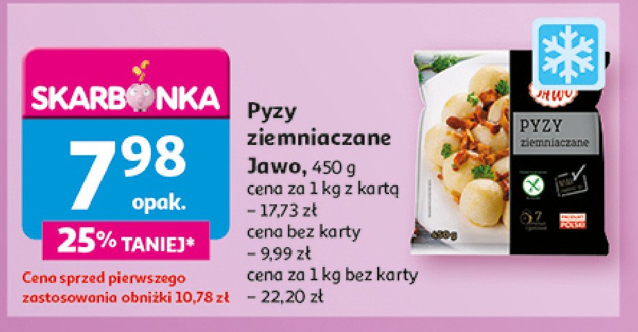 Pyzy ziemniaczane Jawo promocja w Auchan