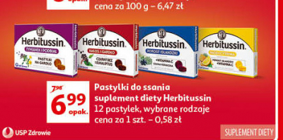 Tabletki do ssania porost islandzki Herbitussin promocja