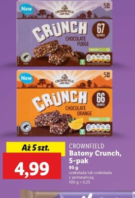 Batony chocolate orange Crownfield crunch promocja