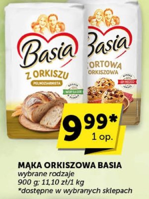 Mąka orkiszowa Basia wybrane rodzaje promocja w ABC