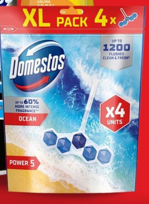 Kostki do WC Power 5 Ocean XL Pack 4 szt. promocja w Biedronka