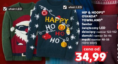 Sweter dziecięcy świąteczny led 122-152 Hip & hopps promocja
