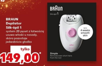 Depilator Silk-epil 1 promocja w Kaufland