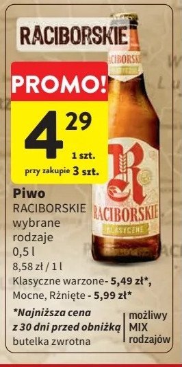 Piwo Raciborskie promocja