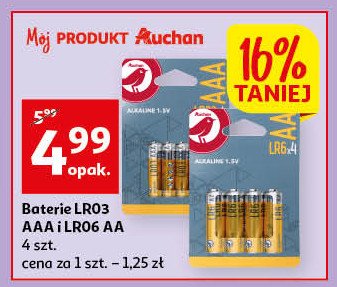Bateria lr 03 Auchan promocja