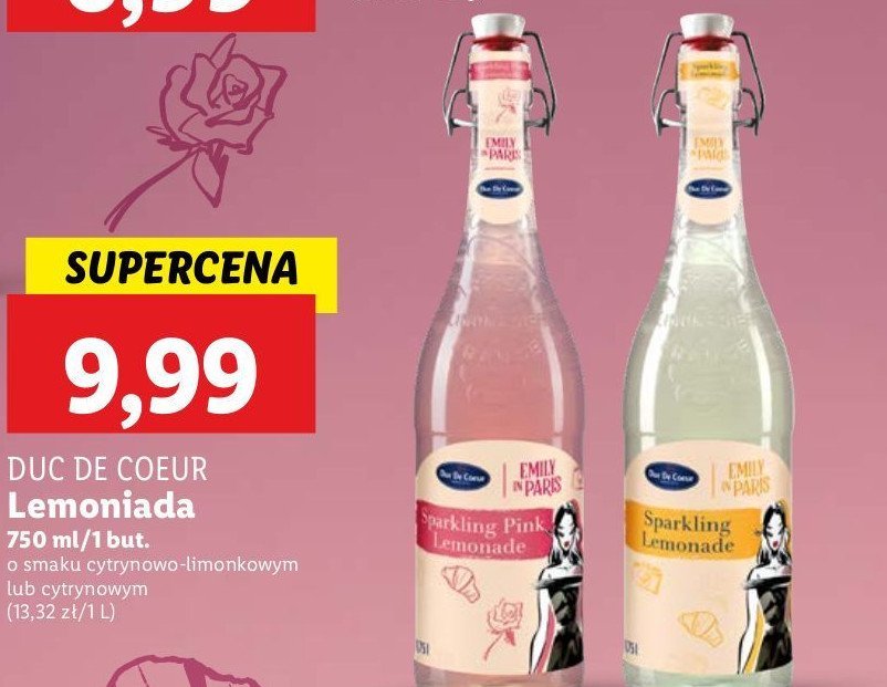 Lemoniada cytrynowo- limonkowa Duc de coeur promocja w Lidl