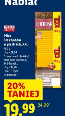 Ser cheddar promocja w Lidl