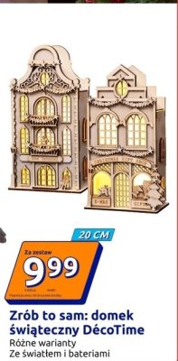 Domek świąteczny DIY 20 cm promocja w Action