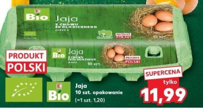 Bio Jaja z chowu ekologicznego 10 szt. promocja w Kaufland