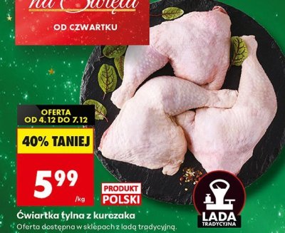 Ćwiartka tylna z kurczaka promocja w Biedronka