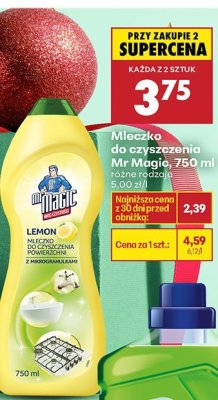 Mleczko do czyszczenia Mr Magic, 750 ml różne rodzaje promocja w Biedronka
