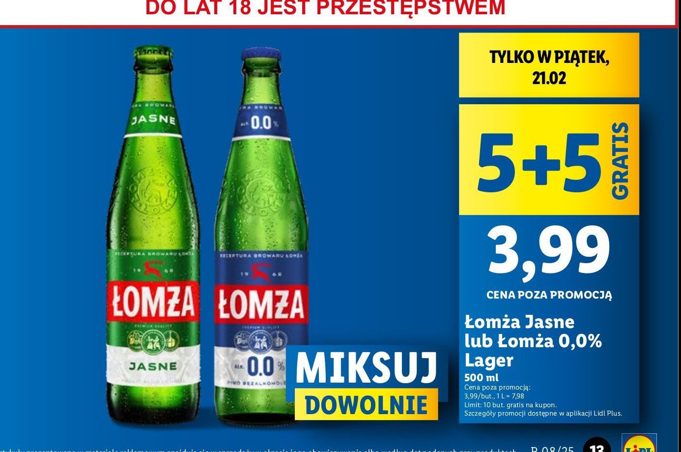 Piwo Łomża promocja w Lidl