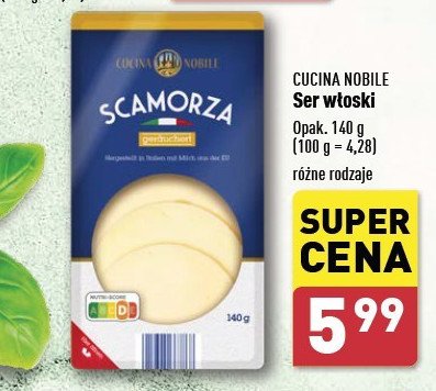 Ser scamorza Cucina nobile promocja