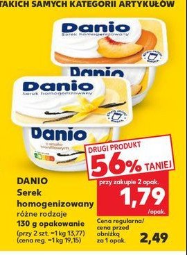 Serek brzoskwinia Danone danio promocja w Kaufland