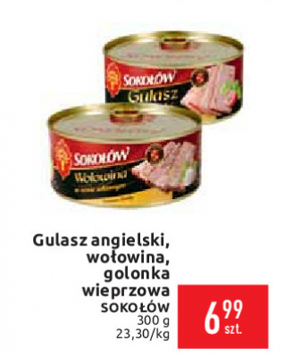 Wołowina w sosie własnym Sokołów promocja