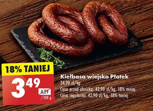 Kiełbasa wiejska Płatek promocja