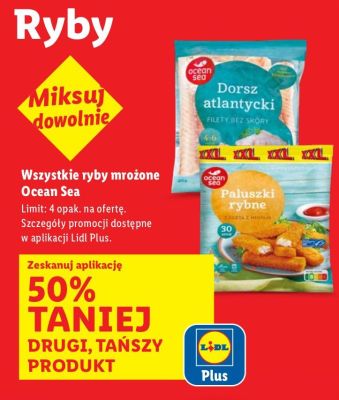 Dorsz atlantycki, filety bez skóry  promocja w Lidl