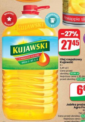 Olej rzepakowy 5 l promocja w Dino